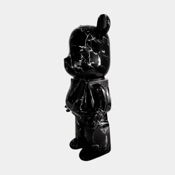 Statues & Sculptures Table Top|Floor Standing-Aero Bear 50cm Black Resin Indoor Sculpture