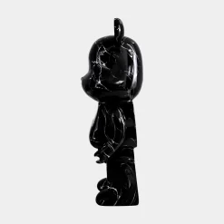 Statues & Sculptures Table Top|Floor Standing-Aero Bear 50cm Black Resin Indoor Sculpture