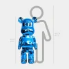 Statues & Sculptures Floor Standing|Animals-Aero Bear 135cm Blue Resin Indoor Sculpture