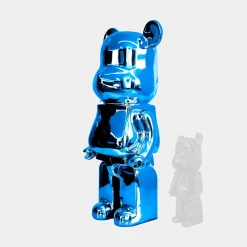 Statues & Sculptures Floor Standing|Animals-Aero Bear 135cm Blue Resin Indoor Sculpture