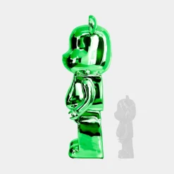 Statues & Sculptures Floor Standing|Animals-Aero Bear 135cm Green Resin Indoor Sculpture
