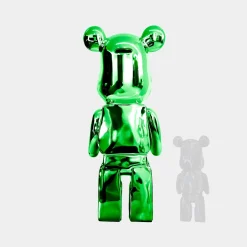 Statues & Sculptures Floor Standing|Animals-Aero Bear 135cm Green Resin Indoor Sculpture