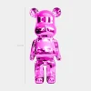 Statues & Sculptures Table Top|Floor Standing-Aero Bear 50cm Pink Resin Indoor Sculpture