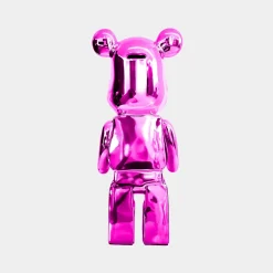 Statues & Sculptures Table Top|Floor Standing-Aero Bear 50cm Pink Resin Indoor Sculpture