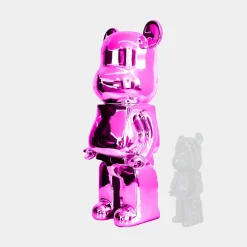 Statues & Sculptures Floor Standing|Animals-Aero Bear 135cm Pink Resin Indoor Sculpture