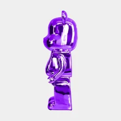 Statues & Sculptures Table Top|Floor Standing-Aero Bear 50cm Purple Resin Indoor Sculpture