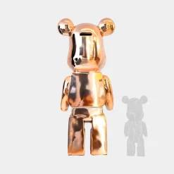 Statues & Sculptures Floor Standing|Animals-Aero Bear 135cm Rose Gold Resin Indoor Sculpture