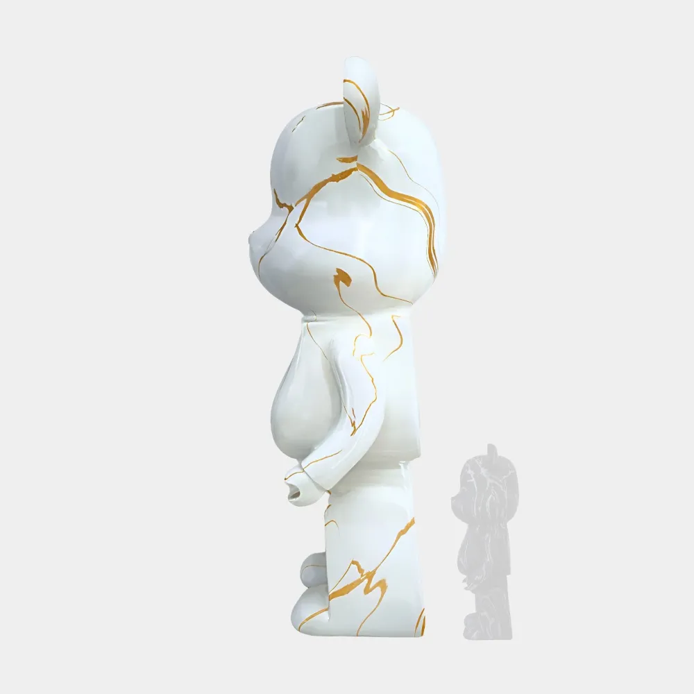 Statues & Sculptures Floor Standing|Animals-Aero Bear 165cm White Resin Indoor Sculpture