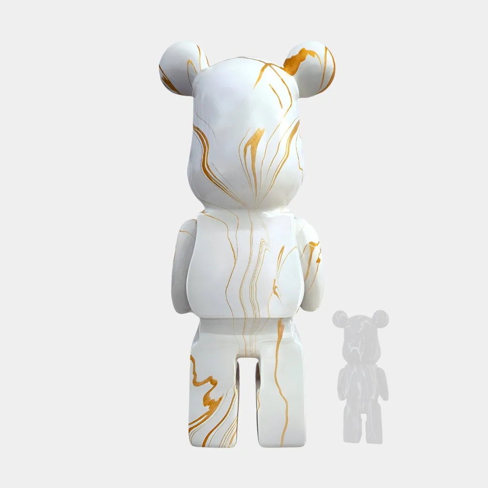 Statues & Sculptures Floor Standing|Animals-Aero Bear 165cm White Resin Indoor Sculpture