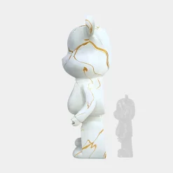 Statues & Sculptures Floor Standing|Animals-Aero Bear 135cm White Resin Indoor Sculpture
