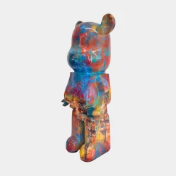 Statues & Sculptures Table Top|Floor Standing-Aero Bear Colourburst 50cm Resin Indoor Sculpture