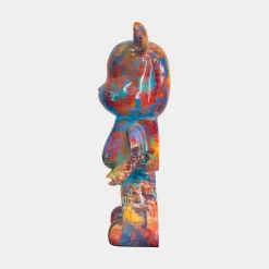 Statues & Sculptures Table Top|Floor Standing-Aero Bear Colourburst 50cm Resin Indoor Sculpture