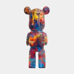 Statues & Sculptures Table Top|Floor Standing-Aero Bear Colourburst 50cm Resin Indoor Sculpture