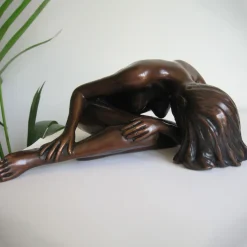 Statues & Sculptures Figurative|Table Top-Alessandra Figurine Bronze Indoor Sculpture