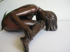 Statues & Sculptures Figurative|Table Top-Alessandra Figurine Bronze Indoor Sculpture