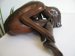 Statues & Sculptures Figurative|Table Top-Alessandra Figurine Bronze Indoor Sculpture