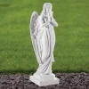 Statues & Sculptures Angel-Angel 37cm Marble Resin Garden Statue