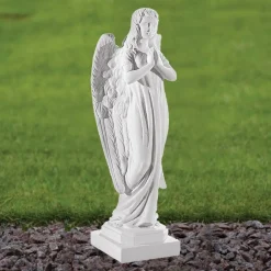 Statues & Sculptures Angel-Angel 37cm Marble Resin Garden Statue