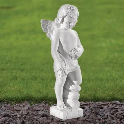 Statues & Sculptures Angel-Angel 30cm Marble Resin Garden Statue