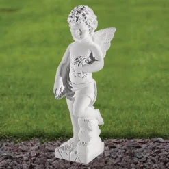Statues & Sculptures Angel-Angel 44cm Marble Resin Garden Statue