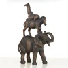 Statues & Sculptures Table Top|Contemporary-Animal Ascent 46cm Bronze Resin Indoor Statue
