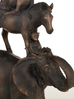 Statues & Sculptures Table Top|Contemporary-Animal Ascent 46cm Bronze Resin Indoor Statue