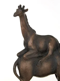 Statues & Sculptures Table Top|Contemporary-Animal Ascent 46cm Bronze Resin Indoor Statue