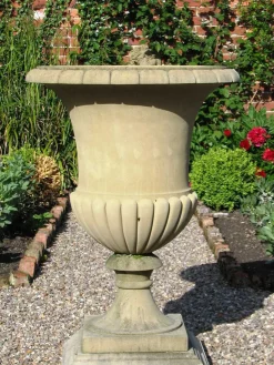 Statues & Sculptures Large|Round-Artemis Vase Stone Garden Planter