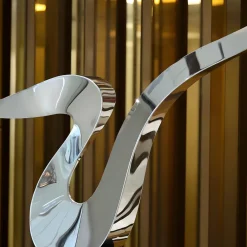 Statues & Sculptures Table Top|Floor Standing-Astral Edge 76cm Gold Metal Indoor Sculpture