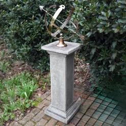 Statues & Sculptures Armillary Sundials-Athenian Armillary Stone Garden Sundial