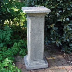 Statues & Sculptures Plinths & Pedestals-Athenian Column Stone Garden Pedestal