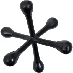 Statues & Sculptures Table Top|Abstract-Atomic Bloom 16cm Black Metal Indoor Sculpture