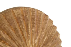 Statues & Sculptures Table Top|Abstract-Aurora Disc 48cm Gold Wood Indoor Sculpture