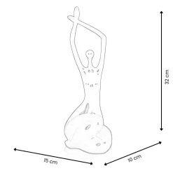 Statues & Sculptures Figurative|Table Top-Awakened Grace 32cm Multicolour Resin Indoor Sculpture