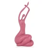 Statues & Sculptures Figurative|Table Top-Awakened Grace 32cm Pink Resin Indoor Sculpture