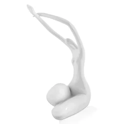 Statues & Sculptures Figurative|Table Top-Awakened Grace 32cm White Resin Indoor Sculpture