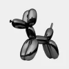 Statues & Sculptures Floor Standing|Balloon Dogs-Balloon Dog 80cm Black Metal Garden Sculpture