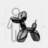 Statues & Sculptures Floor Standing|Balloon Dogs-Balloon Dog 130cm Black Metal Garden Sculpture