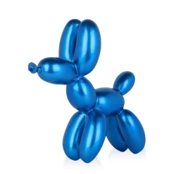 Statues & Sculptures Table Top|Balloon Dogs-Balloon Dog 27cm Blue Resin Indoor Sculpture