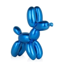 Statues & Sculptures Table Top|Balloon Dogs-Balloon Dog 27cm Blue Resin Indoor Sculpture