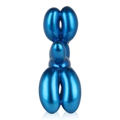 Statues & Sculptures Table Top|Floor Standing-Balloon Dog 46cm Blue Resin Indoor Sculpture