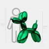 Statues & Sculptures Floor Standing|Balloon Dogs-Balloon Dog 130cm Green Metal Garden Sculpture