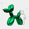 Statues & Sculptures Giant|Floor Standing-Balloon Dog 200cm Green Metal Garden Sculpture