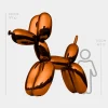 Statues & Sculptures Giant|Floor Standing-Balloon Dog 240cm Orange Metal Garden Sculpture