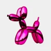 Statues & Sculptures Floor Standing|Balloon Dogs-Balloon Dog 80cm Pink Metal Garden Sculpture