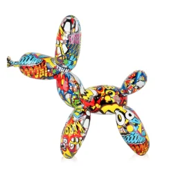 Statues & Sculptures Table Top|Balloon Dogs-Balloon Dog 27cm Pop Art Resin Indoor Sculpture