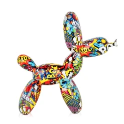 Statues & Sculptures Table Top|Balloon Dogs-Balloon Dog 27cm Pop Art Resin Indoor Sculpture