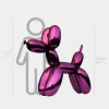 Statues & Sculptures Floor Standing|Balloon Dogs-Balloon Dog 130cm Purple Fibreglass Indoor Sculpture
