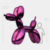 Statues & Sculptures Giant|Floor Standing-Balloon Dog 240cm Purple Fibreglass Indoor Sculpture