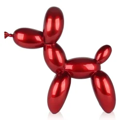 Statues & Sculptures Floor Standing|Balloon Dogs-Balloon Dog 62cm Red Resin Indoor Sculpture